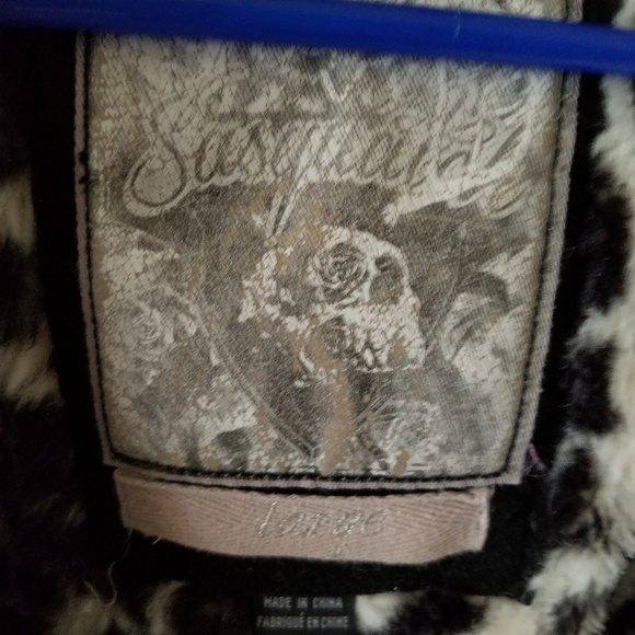 Fox M/L faux fur lined off white jacket - Picture 4 of 8